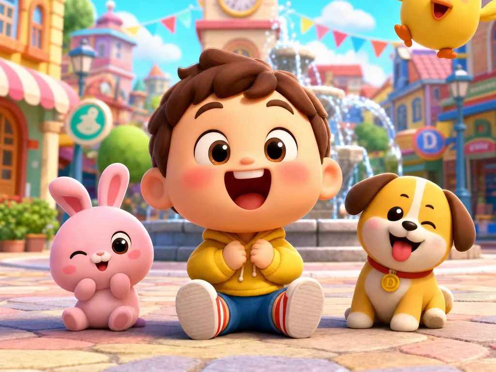 3D Cartoon & Children's Animation template cover